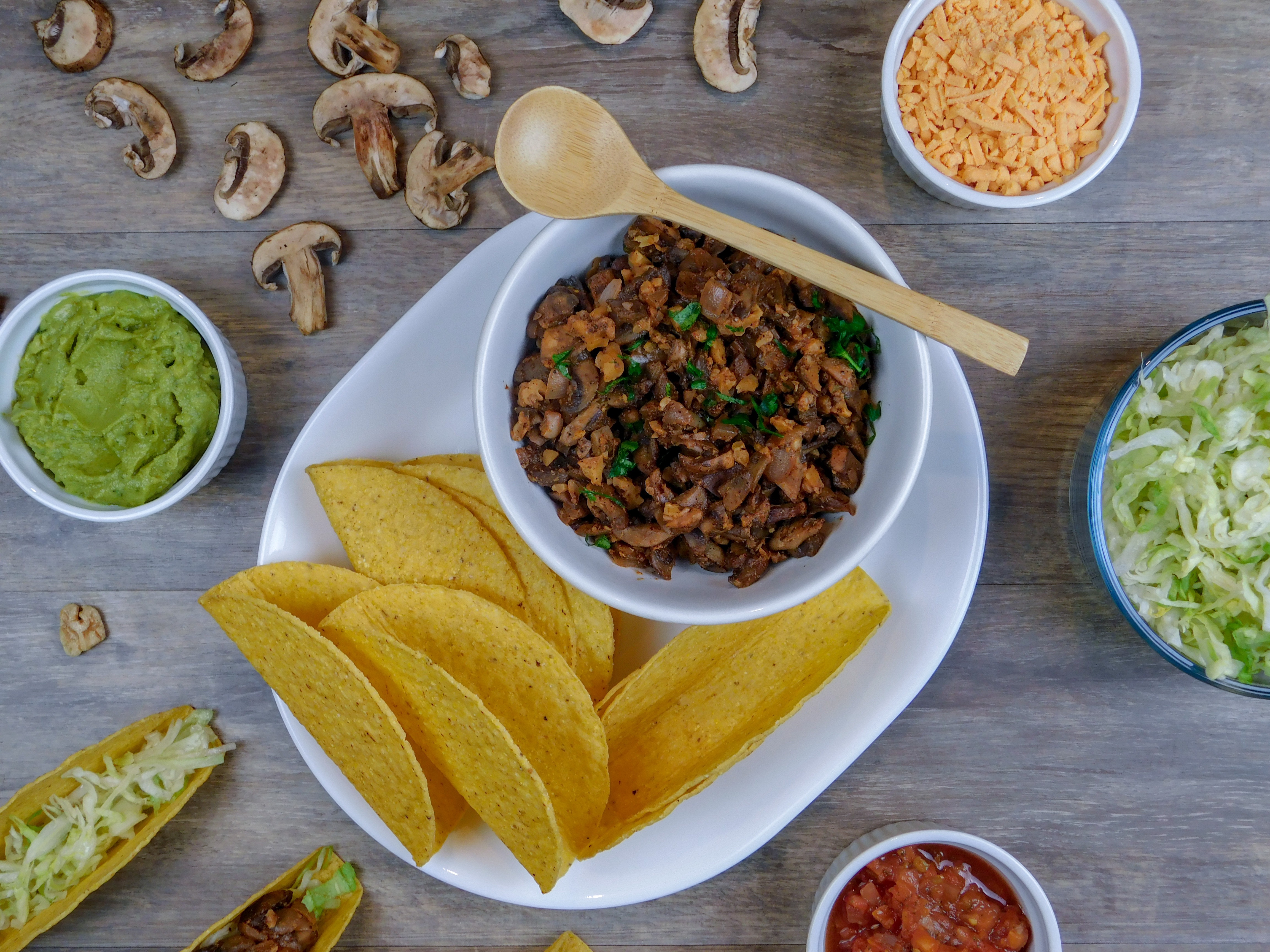 Mushroom-Walnut Taco “Meat” – The Vegan Rhino